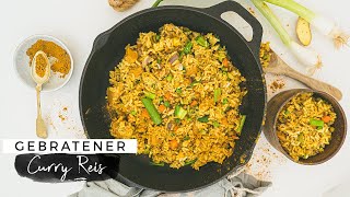 Gebratener Curry Reis  High Protein Gericht in 5 MINUTEN [upl. by Chui4]