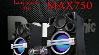 Lançamento 2013  Mini System Panasonic SCMAX750 [upl. by Lull864]