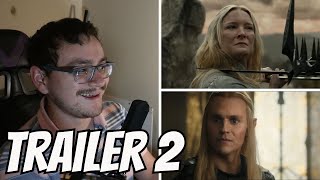 The Lord of the Rings The Rings of Power Season 2 Trailer 2 Reaction [upl. by Ayoral199]