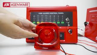 How To Wire The Conventional Strobe Sounder To Conventional Fire Alarm Control Panel [upl. by Jansen183]