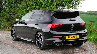 My FIRST DRIVE in the 2021 MK8 VW Golf R [upl. by Nnayrrehs]