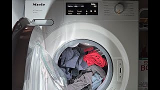 Miele Washer USA Version quotDarksDenimsquot Cycle [upl. by Rehpatsirhc]