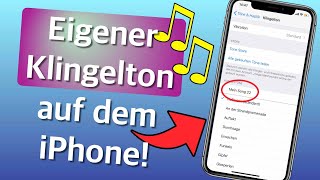 Eigene Musik als Klingelton beim iPhone einstellen ohne PC [upl. by Hilary]