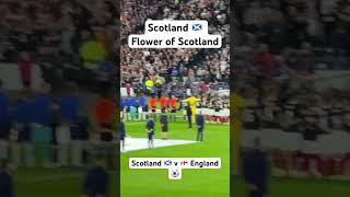 National Anthem  Scotland Flower of Scotland Scotland v England football nationalanthems [upl. by Seda749]