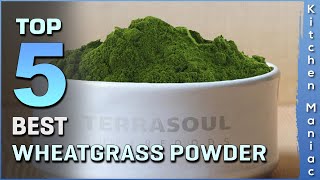 Top 5 Best Wheatgrass Powders Review in 2023  for Energy Detox and More [upl. by Kall]