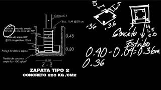 Cálculo de cantidad de acero Zapata Aislada [upl. by Tonie]