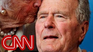 George HW Bush breaks down crying during eulogy for wife  Daily Mail [upl. by Ecarg]