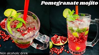 How to make Pomegranate Mojito at homeSummer drinksShorts [upl. by Barcot]