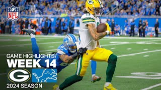 Green Bay Packers vs Detroit Lions Game Highlights  NFL 2024 Season Week 14 [upl. by Anwahsak]