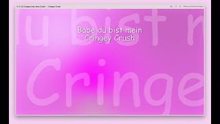 DJ Cringey feat Amy Crush — Cringey Crush Official Video [upl. by Demodena]