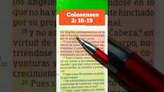 lecturabíblica versiculodelabiblia videoscristianos Biblia Colosenses 21619 sábado reposo [upl. by Danielson]