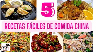 5 RECETAS FÁCILES DE COMIDA CHINA [upl. by Zahavi]