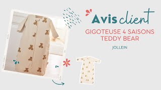 JOLLEIN LA GIGOTEUSE 4 SAISONS TEDDY BEAR TOG 053 918 mois [upl. by Rania549]