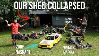 Rescuing our 20HP Nascar Go Kart  3 Abandoned Projects for Backyard Racing [upl. by Neisa]