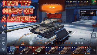 LOCKBOX KEY on World Of Tanks Blitz  CONTAINER OPEN REWARDS T77 amp MORE wotblitz wargaming wot [upl. by Laura]