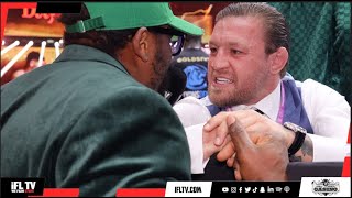 CONOR McGREGOR BRUTALLY QUESTIONS DEONTAY WILDER TO DEREK CHISORA RIPS MANNY PAQUAIO TALKS JOSHUA [upl. by Hitoshi]