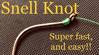 HOW TO TIE A SNELL KNOT SUPER EASY [upl. by Hilliard562]