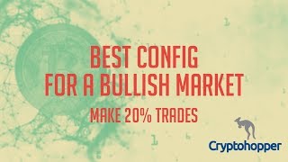 Cryptohopper Making 20 Trades  Best Config for a Bullish Market  Crypto BTC Trading Bot [upl. by Ready]