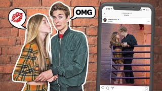 Recreating Famous TIKTOK COUPLES Photos Challenge WHOS THE BETTER COUPLE ❤️📷 Sawyer Sharbino [upl. by Ahsilad]