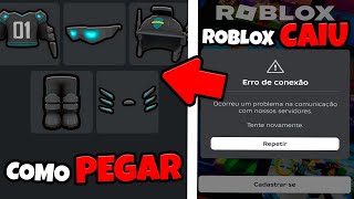 COMO PEGAR O NOVO PACOTE GRÁTIS DO EVENTO THE GAMES NO ROBLOX E ROBLOX CAINDO TODA HORA ROBLOX CAIU [upl. by Cindy]