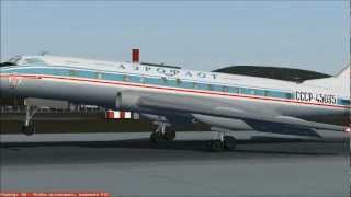 Tu 124 landing in Vancouver Intl [upl. by Salema]