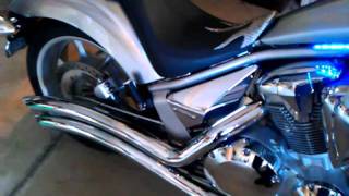 2010 Honda Fury Cobra Exhaust NO BAFFLES [upl. by Siradal]