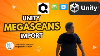 How to import dari Quixel Megascans ke dalam Unity  Buat Game Online [upl. by Aikemat]