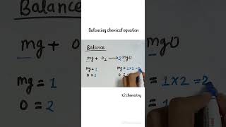 balance mgo2mgo l balance mg  o2 → mgo l balancing chemical equation l chemistry l [upl. by Nallak444]