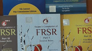 Swamys FRSR part 1 General Rules  Part 2 Travelling allowances  Part 3 Leave Rules [upl. by Rowell]