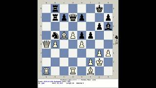 Portisch Lajos vs Florian Tibor  Hungary Chess 12th 1957 Budapest [upl. by Neztnaj]