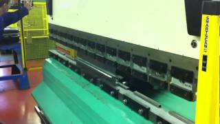 Promecam Press brake with new Light Guard [upl. by Ereynihc910]