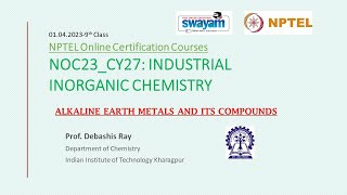 INDUSTRIAL INORGANIC CHEMISTRY II WEEK 9 II NPTEL Online Course [upl. by Daniel]