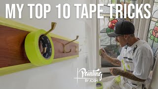 MY TOP 10 PAINTERS TAPE TRICKS [upl. by Carlyn111]