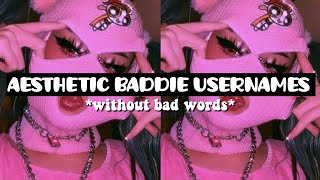 Aesthetic Baddie Usernames without bad words for robloxtiktokinstagramimvudiscord not taken [upl. by Yniar]