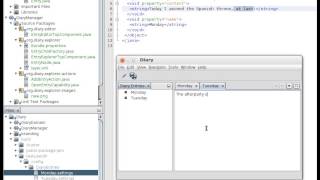 NetBeans Platform Diary Sample [upl. by Ardnoek]