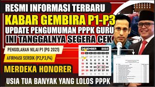 🔴SELAMAT JADI ASN PPPK DEAL INI TANGGAL PASTI PENGUMUMAN KELULUSAN PPPK GURU P1P2P3P4 SELAMAT [upl. by Nnahteb]