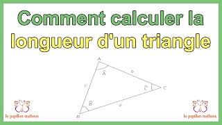 Comment calculer la longueur dun triangle [upl. by Rosa]