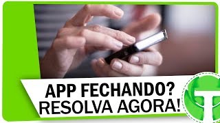 Aplicativo ou jogos fechando sozinho APRENDA RESOLVER [upl. by Amar]