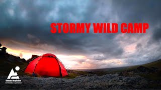 Stormy Wild Camping  Hilleberg Soulo  Dartmoor Windy Weather [upl. by Ailhad381]