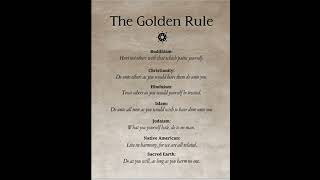 Golden Rule only moral imperative that exists in all world religions amp cultures religiousbeliefs [upl. by Altis]