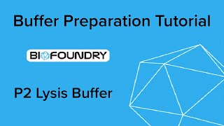 Miniprep Buffer Mixing Tutorial 26  Lysis P2 Buffer [upl. by Avery]