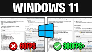 How To Optimize Windows 11 For GAMING  Best Settings for HIGH FPS amp NO DELAY [upl. by Grae300]