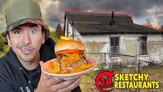 Eating At SKETCHY Restaurants For 24 Hours Unbelievable Part 5 [upl. by Lahcim373]