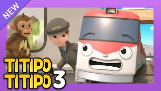 TITIPO S3 EP1 New conductor Pepper l Train Cartoons For Kids  Titipo the Little Train [upl. by Gwenn]