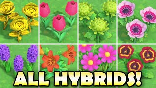 🌼 ALL HYBRID FLOWERS In Animal Crossing New Horizons amp How To Grow Them EASY [upl. by Keifer]