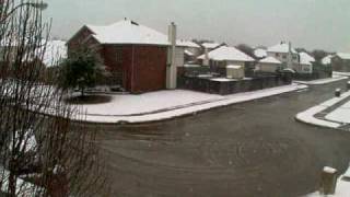 Time Lapse Dallas Snow  Feb 11 2010 [upl. by Cheke199]