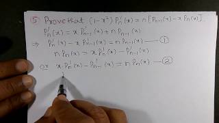 Recurrence relation for Legendre polynomial 5 [upl. by Liebowitz]