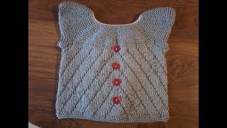 DIY  tricoter une brassière fantaisie diagonales gauche et droite [upl. by Lewie]