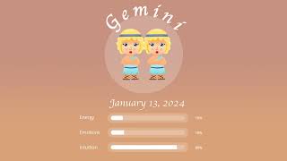 Gemini horoscope for January 13 2024 [upl. by Dragelin838]