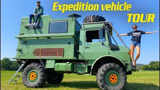 Ultimate Overland Truck ►  Mercedes Benz UNIMOG 1550L Expedition Vehicle TOUR [upl. by Yennaiv68]